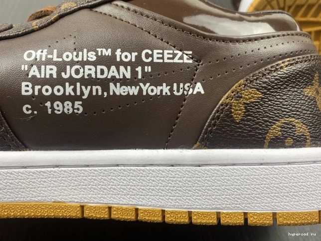 OW 1 x Off-Louis Jordan LOW Air AJ1 0928